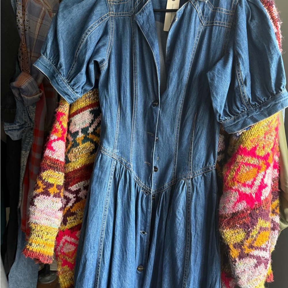 Pilcro Blue Denim Garment